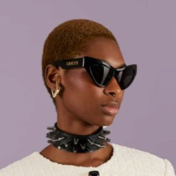 Final Price! Gucci GG1294S 001 Black/Grey Sunglasses - Picture 3 of 11